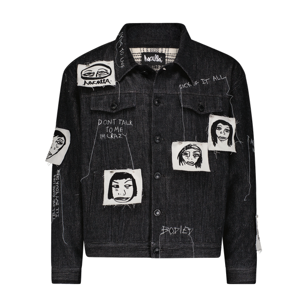 XXXTentacion rap Men's Jeans Jacket Single Row Buckles Holes Denim Trucker  Jacket for Men: Buy Online at Best Price in UAE - Amazon.ae