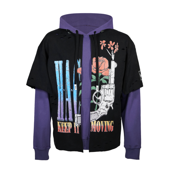 KEEP IT MOVING TSHIRT HOODIE