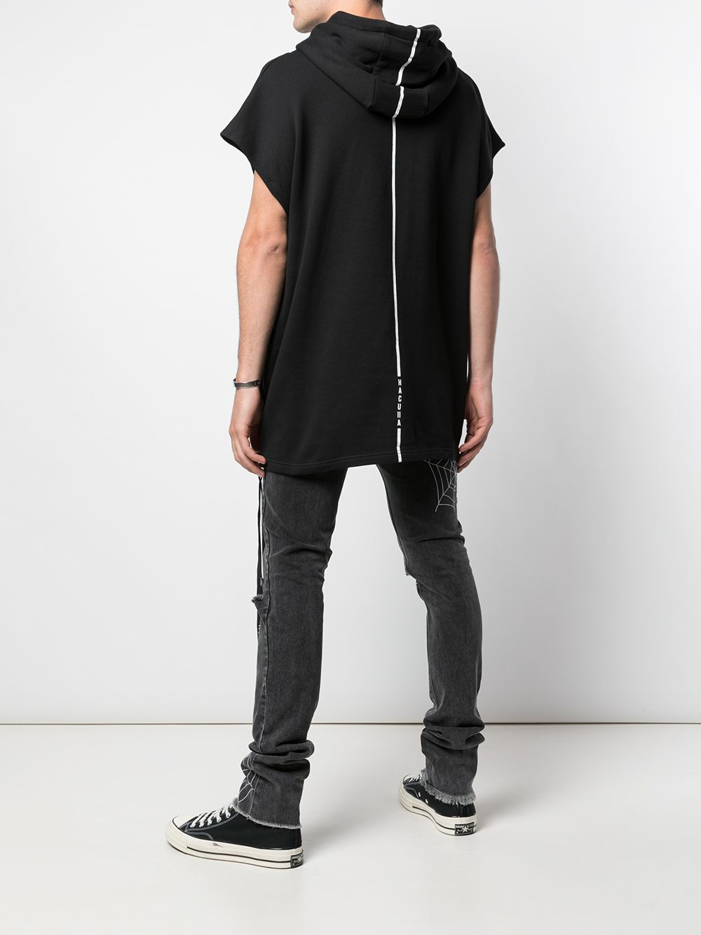 Fear of god sleeveless on sale hoodie